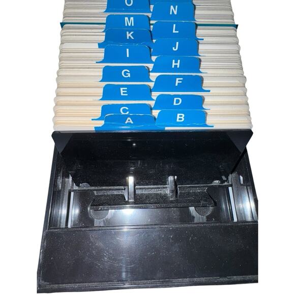 VTG Rolodex VIP 24C Index Blank Card File Covered Telephone Address Contacts - Picture 6 of 8